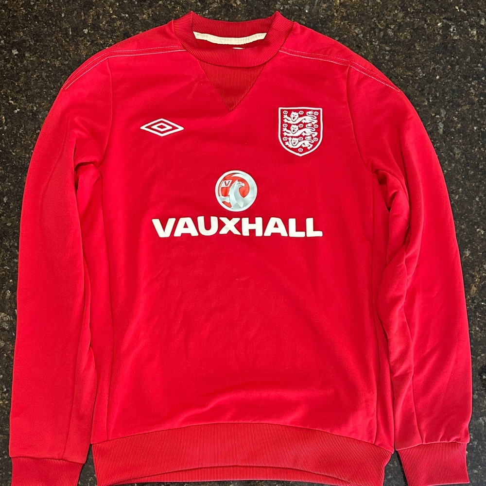 Umbro Red Crewneck Sweater with England Crest